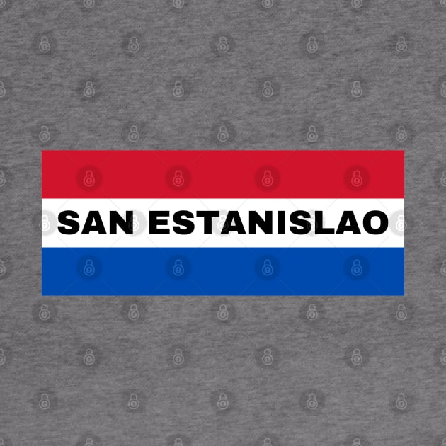 San Estanislao City in Paraguay Flag Colors by aybe7elf